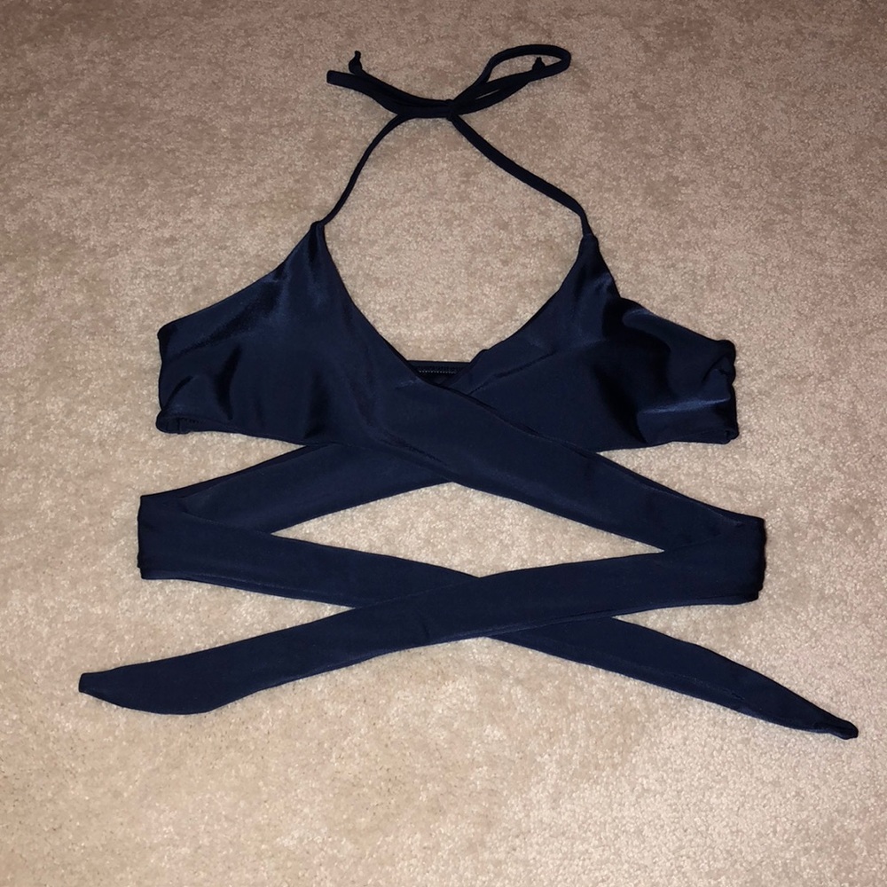 Romwe Wrap Bikini Top